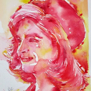 JACQUELINE KENNEDY ONASSIS watercolor portrait - poster - various sizes available!