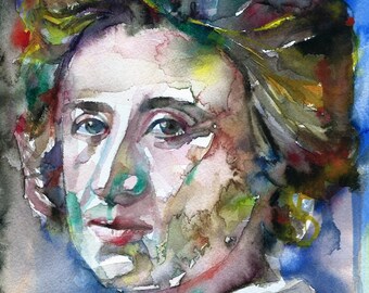 ROSA LUXEMBURG watercolor portrait - POSTER - various sizes available!