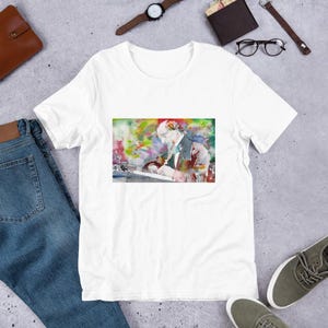 UNISEX t-shirt - CHARLES DICKENS watercolor portrait - tshirt cloth clothing dress t shirt suit apparel art print painting david copperfield