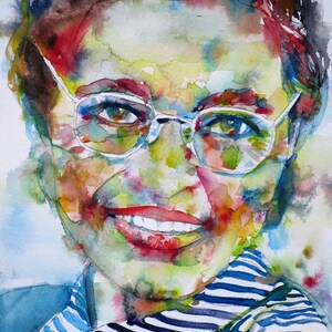 ROSA PARKS watercolor portrait - POSTER - various sizes available!