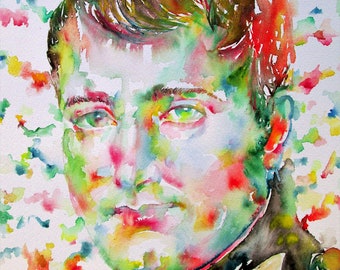 Ritratto ad acquerello di NAPOLEONE - POSTER - disponibili varie dimensioni - stampa! Bonaparte Napoleone rivoluzione francese
