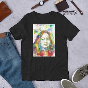 UNISEX t-shirt - PARAMAHANSA YOGANANDA watercolor portrait - tshirt cloth clothing dress t shirt suit apparel art print painting guru yoga