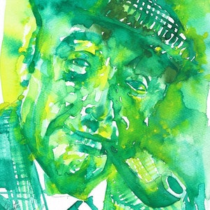 PABLO NERUDA watercolor portrait - POSTER - various sizes available! art print