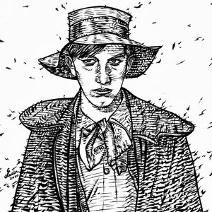 VLADIMIR MAYAKOVSKY ink portrait - POSTER - various sizes! art print