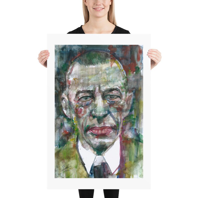 SERGEI RACHMANINOFF watercolor portrait poster various sizes art print image 7