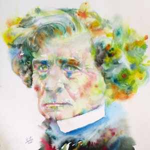 HECTOR BERLIOZ watercolor portrait - POSTER - various sizes available - print!