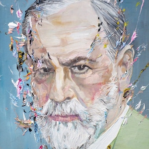 SIGMUND FREUD oil portrait - POSTER - various sizes available! art print