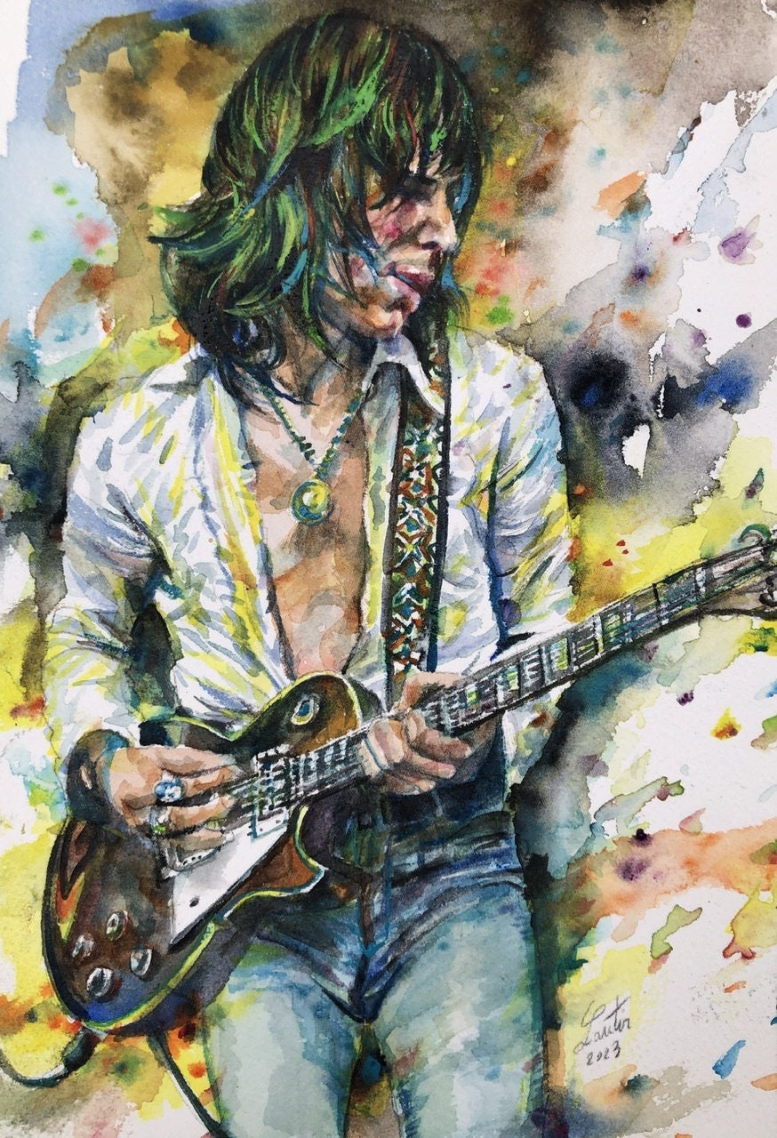 ジェフベック　ポスター　ビンテージ Jeff beck poster - Etsy 日本