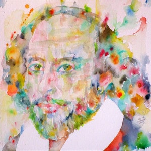 WILLIAM SHAKESPEARE Aquarell Porträt - POSTER - verschiedene Größen erhältlich!