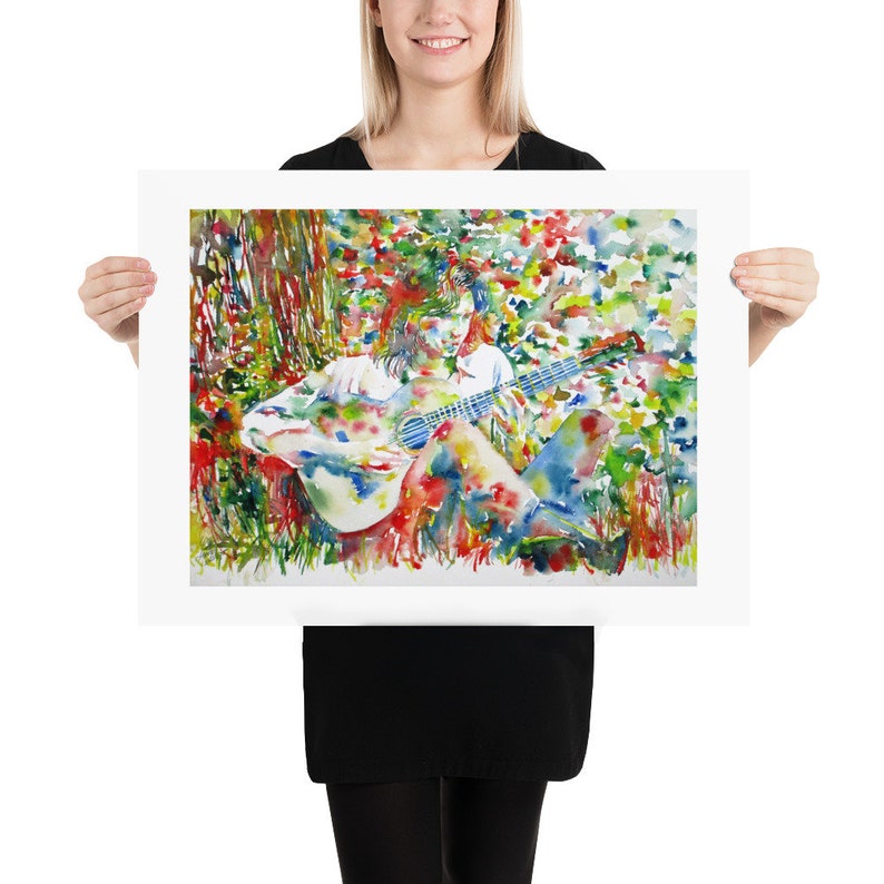 POSTER print NICK DRAKE watercolor painting various sizes available!