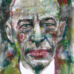 SERGEI RACHMANINOFF watercolor portrait - poster - various sizes ! art print
