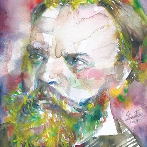 ANTONIN DVORAK watercolor portrait - POSTER - various sizes available!
