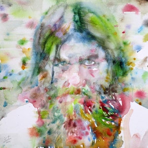 GRIGORI RASPUTIN watercolor portrait - POSTER - various sizes available!