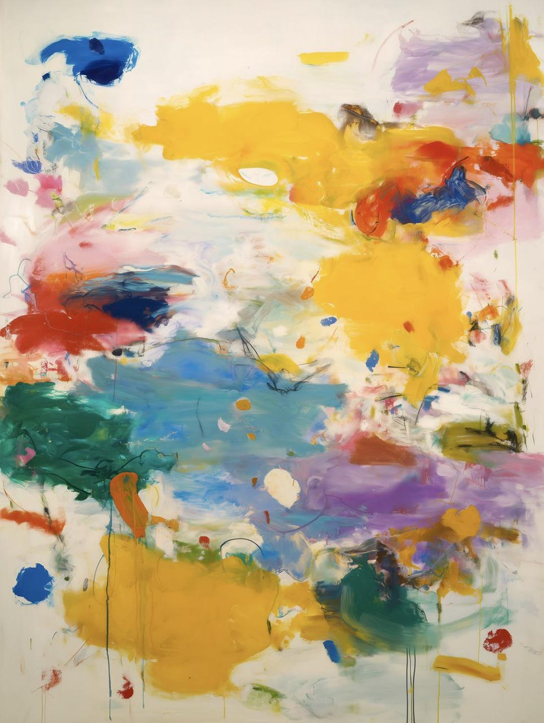 Colorful Abstract Expressionist Art Print, Modern Wall Decor - Etsy