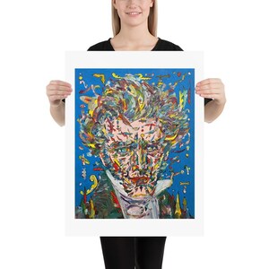 SOREN KIERKEGAARD oil portrait - POSTER - various sizes available! art print philosopher painting philosophy