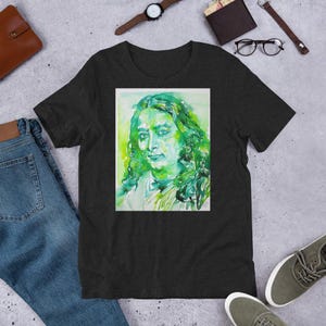 UNISEX t-shirt - PARAMAHANSA YOGANANDA watercolor portrait - tshirt cloth clothing dress t shirt suit apparel art print painting guru yoga