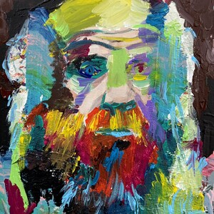 CHARLES DARWIN acrylic portrait - POSTER - various sizes! art print beagle evolution theory evolutionism writer writing