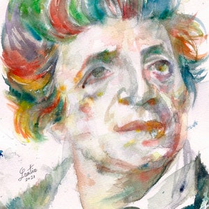 JEAN-PAUL MARAT Aquarell Porträt - Poster - verschiedene Größen erhältlich!