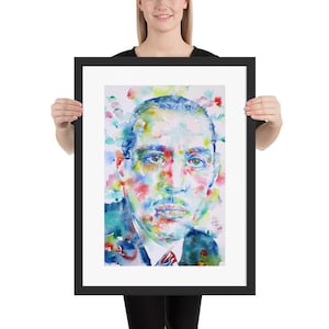 IGOR STRAVINSKY watercolor portrait - Framed POSTER - various sizes! art print painting piano pianist composer classical musician music