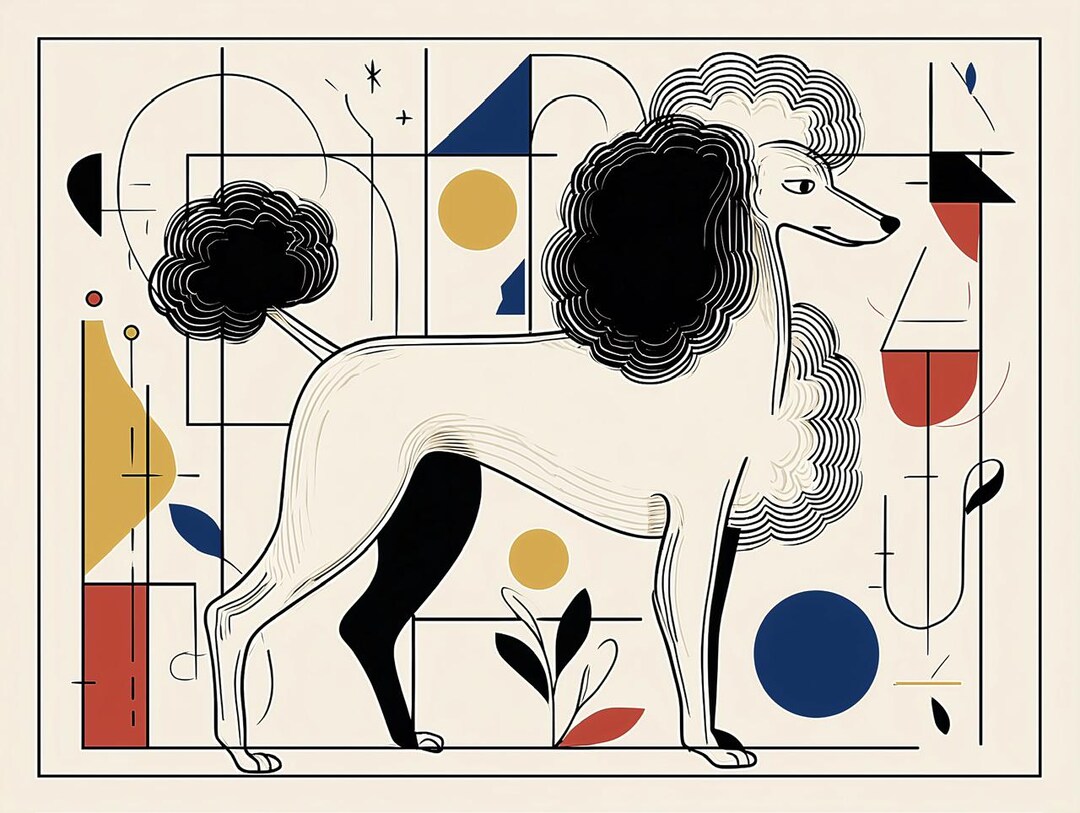 Abstract Poodle Design , Posters, Poster Print, Wall Art Decor, Prints ...