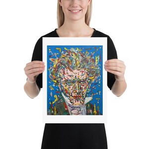 SOREN KIERKEGAARD oil portrait - POSTER - various sizes available! art print philosopher painting philosophy