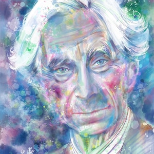 BERTRAND RUSSELL portrait à l’aquarelle - POSTER - différentes tailles disponibles! impression d’art