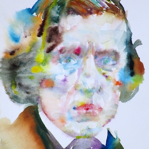 FREDERIC CHOPIN watercolor portrait - POSTER - various sizes available! art print classical musician composer pianist piano music work