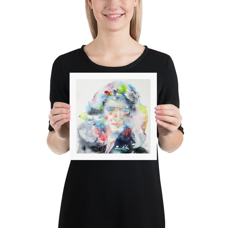 ISAAC NEWTON watercolor portrait - poster - various sizes! art print painting