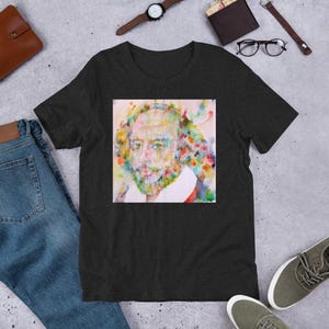 UNISEX t-shirt - WILLIAM SHAKESPEARE watercolor portrait - tshirt cloth clothing dress t shirt suit apparel print painting hamlet theatre