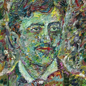 MARCEL PROUST oil portrait - POSTER - various sizes available! art print painting drawing writer author illustration author recherche