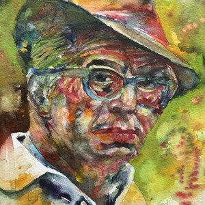 BILLY WILDER watercolor portrait - POSTER - various sizes available! art print film director cinema filmmaker film movie hollywood