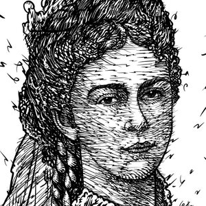 SISSI - Empress ELISABETH of Austria ink portrait - POSTER - various sizes available! art print painting drawing queen princess sisi