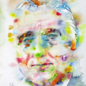FRANKLIN D. ROOSEVELT watercolor portrait - POSTER - various sizes available! art print statesman Delano american president diplomat