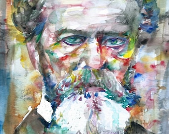 WILLIAM JAMES watercolor portrait - POSTER - various sizes available - art print!