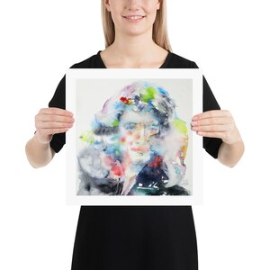 ISAAC NEWTON watercolor portrait - poster - various sizes! art print painting