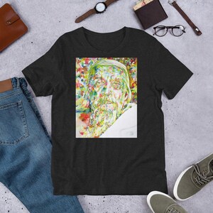 UNISEX t-shirt - SRI AUROBINDO watercolor portrait - tshirt cloth clothing dress t shirt suit apparel art print painting yoga yogi