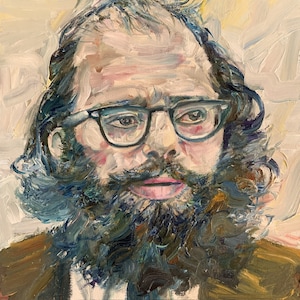 ALLEN GINSBERG oil portrait - POSTER - various sizes available! art print painting drawing writer author book writing beat generation
