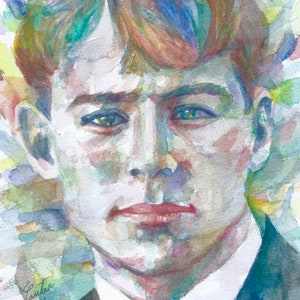 SERGEI YESENIN watercolor portrait - poster - various sizes available!
