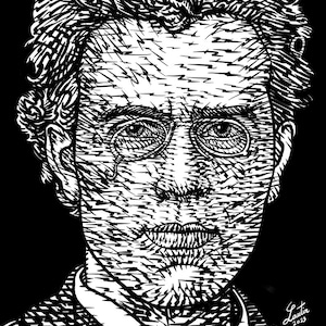 GUSTAV MAHLER ink portrait  - POSTER - various sizes available! print drawing art composer symphony romantic  classical music musician