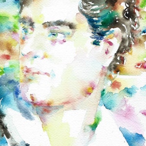 LORD BYRON watercolor portrait - POSTER - various sizes! art print george gordon