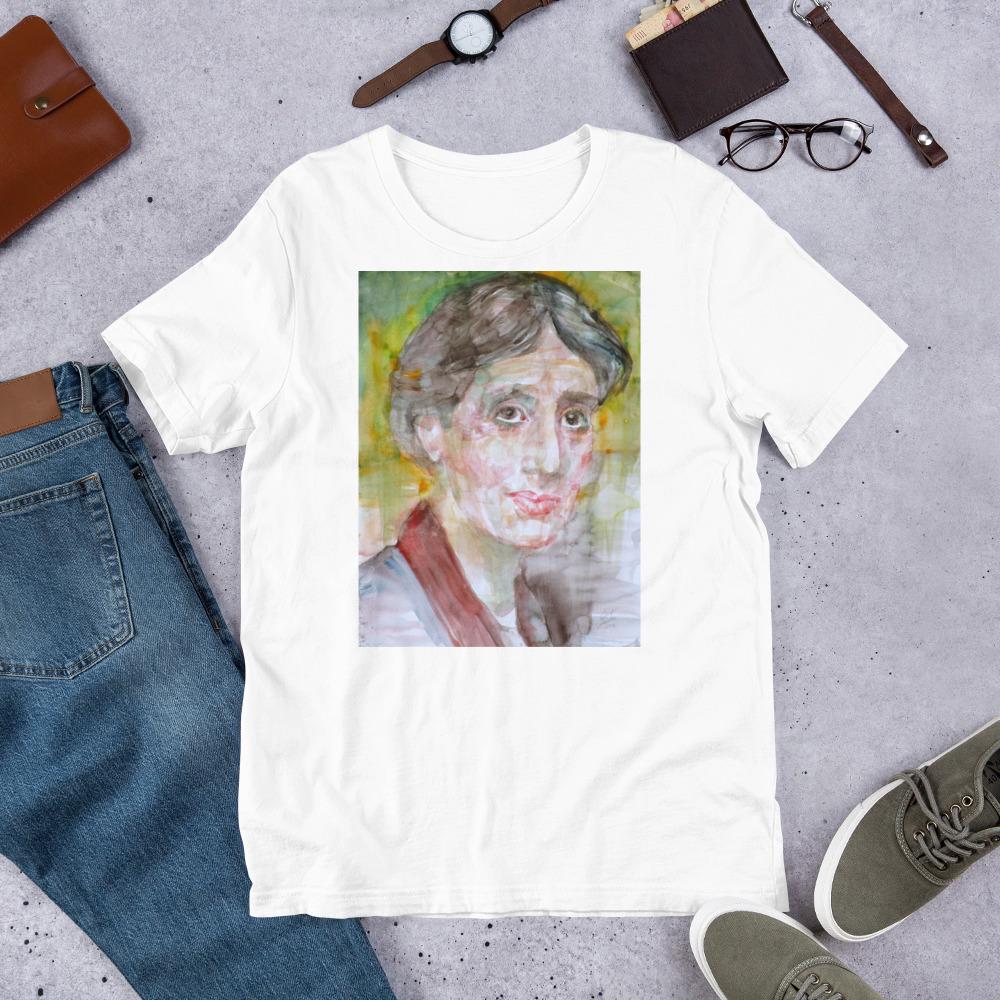 Women's T-Shirts [Out of Print] Virginia Woolf / To the Lighthouse V-Neck Tee (Oatmeal) (Womens) Virginia Woolf Shirt - Etsy