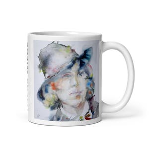 Mug - OSCAR WILDE watercolor portrait - various sizes! breakfast mugs cup of coffee art print painting dandy dorian gray salome salomé