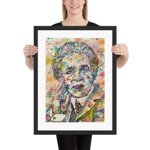 SAMUEL COLERIDGE-TAYLOR watercolor and ink portrait - Framed poster - various sizes! art print painting composer conductor classical music