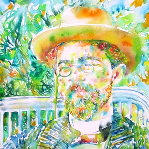 ANTON CHEKHOV watercolor portrait  - POSTER - various sizes ! art print