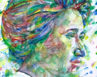 ROSA LUXEMBURG watercolor portrait  - POSTER - various sizes ! art print