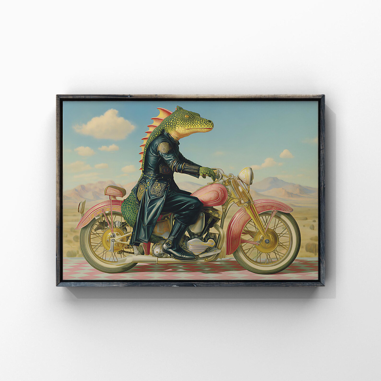 Printable - BIKER DRAGON - Digital Download - Scalable to Various Sizes ...