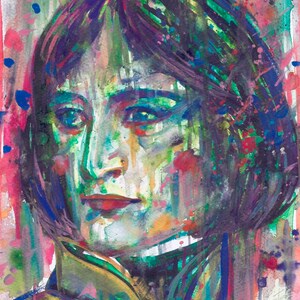 NAPOLEON watercolor portrait - POSTER - various sizes available! art print painting Bonaparte