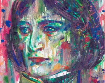 NAPOLEON watercolor portrait - POSTER - various sizes available! art print painting Bonaparte