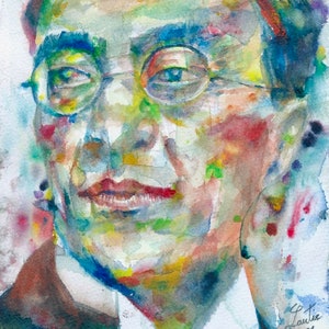 WASSILY KANDINSKY watercolor portrait - POSTER - various sizes available!