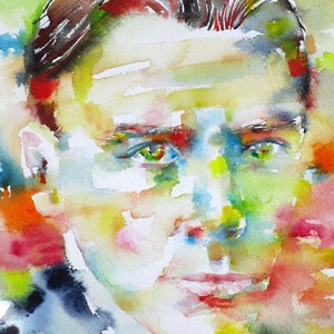 MIKHAIL BULGAKOV watercolor portrait - POSTER - various sizes available - print!